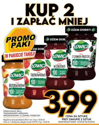 Dżem brzoskwiniowy Łowicz promocja w Kupiec