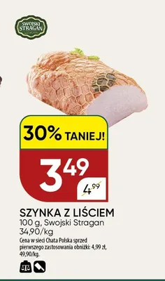 Szynka z liściem Swojski Stragan promocja w Chata Polska