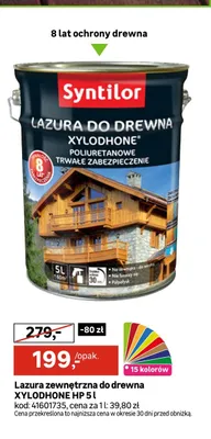 Lazura zewnętrzna do drewna XYLODHONE HP 5l promocja w Leroy Merlin