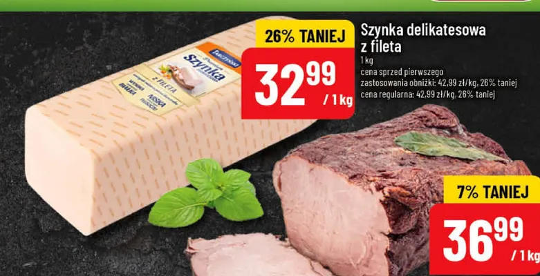 Szynka delikatesowa z fileta Tarczyński promocja w POLOmarket