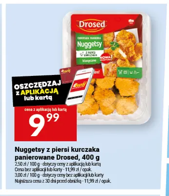 Nuggetsy z piersi kurczaka panierowane Drosed promocja w Twój Market