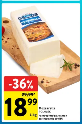 Mozzarella Polmlek promocja w Intermarche