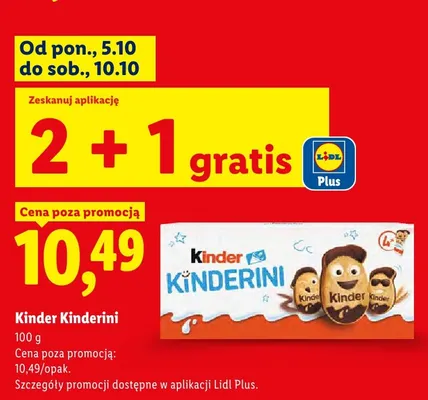 Ciastka Kinder Kinderini promocja w Lidl