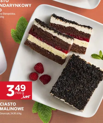 Ciasto malinowe Gmurczyk promocja w Stokrotka