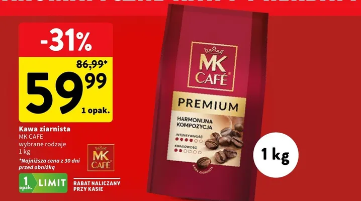 Kawa ziarnista wybrane rodzaje promocja w Intermarche