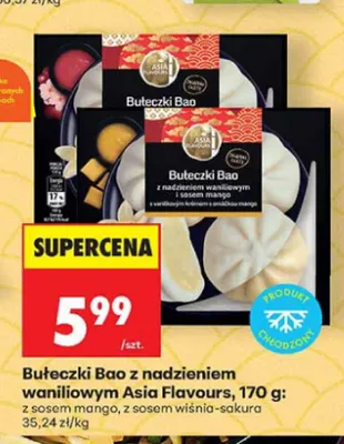 Bułeczki Bao z nadzieniem waniliowym z sosem wiśnia-sakura Asia Flavours promocja w Biedronka