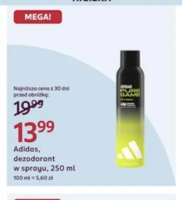 Dezodorant w sprayu Adidas promocja w Rossmann