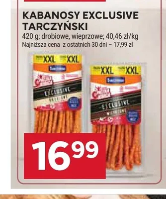 Kabanosy Exclusive drobiowe Tarczyński promocja w Stokrotka