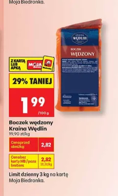 Boczek wędzony Kraina Wędlin promocja w Biedronka