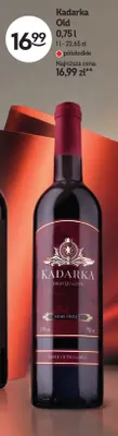 Wino czerwone Kadarka Old półsłodkie promocja w Żabka