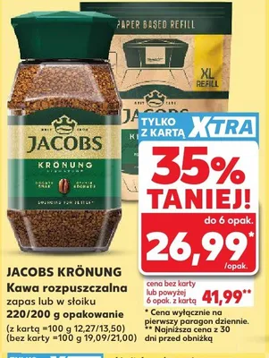 Kawa rozpuszczalna Jacobs Krönung promocja w Kaufland