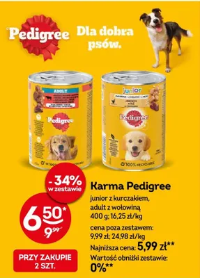 Karma Pedigree adult z wołowiną promocja w Żabka