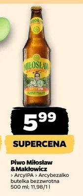 Piwo miłosław koźlakiewicz arcyIPA, arcyIzbezalko promocja w Netto