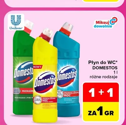 Płyn do WC Domestos promocja w Carrefour Market