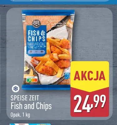 Fish and Chips Speise Zeit promocja w Aldi