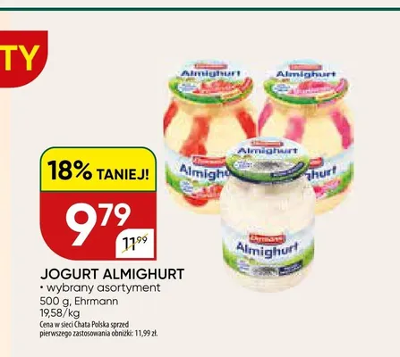 Jogurt Almighurt Ehrmann promocja w Chata Polska