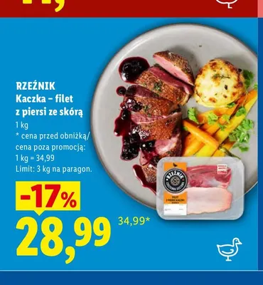 Kaczka - filet z piersi ze skórą Rzeźnik promocja w Lidl