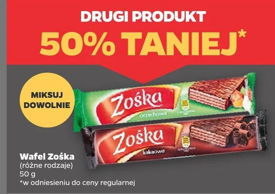 Wafel Zośka kakaowy promocja w Netto