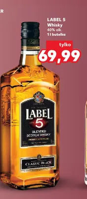 Whisky Label 5 promocja w Kaufland