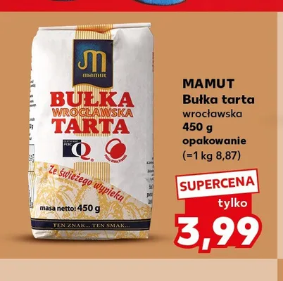 Bułka tarta wrocławska Mamut promocja w Kaufland