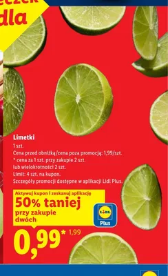 Limetki promocja w Lidl