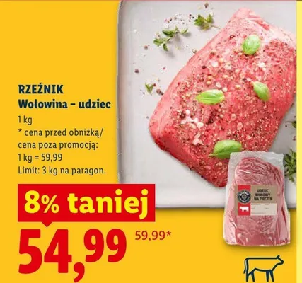 Wołowina udziec Rzeźnik promocja w Lidl