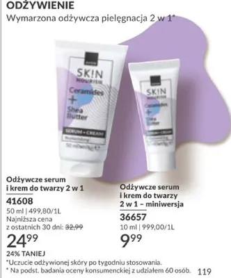 Odżywcze serum i krem do twarzy 2 w 1 promocja w AVON