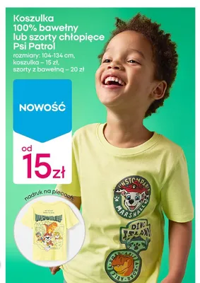 Koszulka chłopięca 104-134 promocja w Pepco