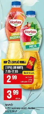 Napój Hortex brzoskwinia 1,75l wybrany asortyment promocja w Chorten