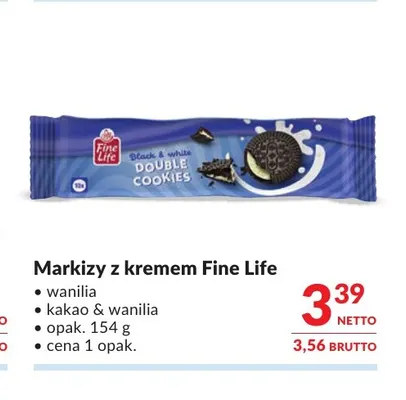 Markizy z kremem wanilia Fine Life promocja w Makro