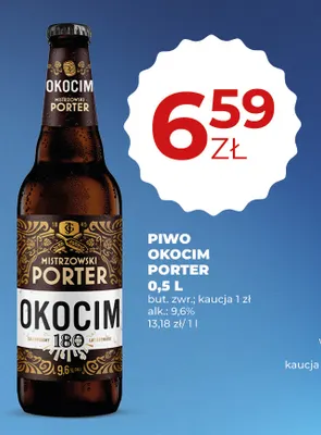 Piwo Okocim Porter promocja w Duży Ben