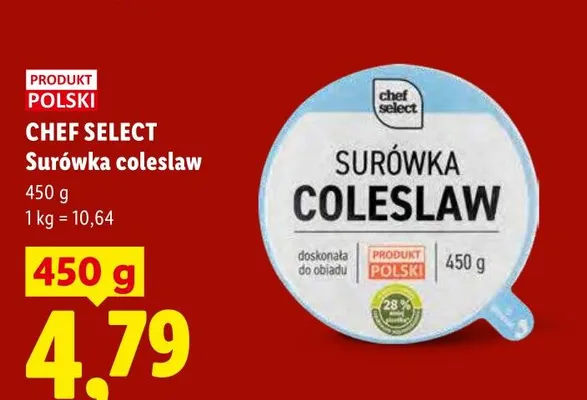 Surówka coleslaw CHEF SELECT promocja w Lidl