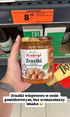 Zraziki wieprzowe w sosie pomidorowym Szubryt promocja w Biedronka