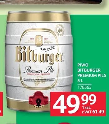 Piwo Bitburger Premium Pils promocja w Selgros