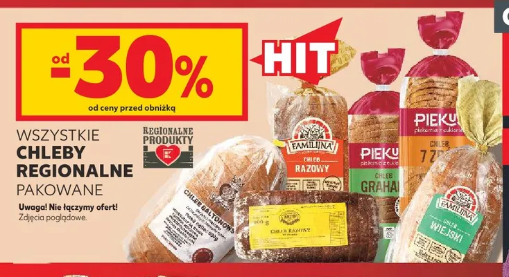 Chleby regionalne pakowane promocja w Kaufland