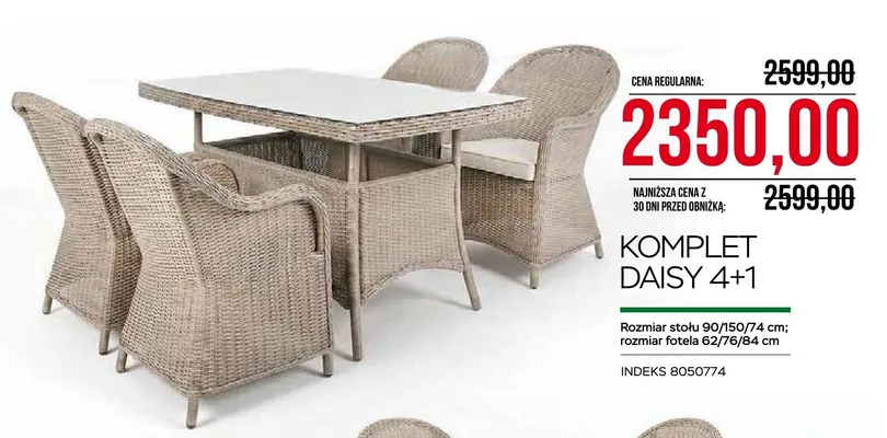 Komplet Daisy 4+1 promocja w Abra Meble