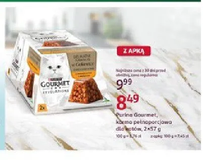 Karma dla kotów Purina Gourmet Revelations 2-pak promocja w Rossmann
