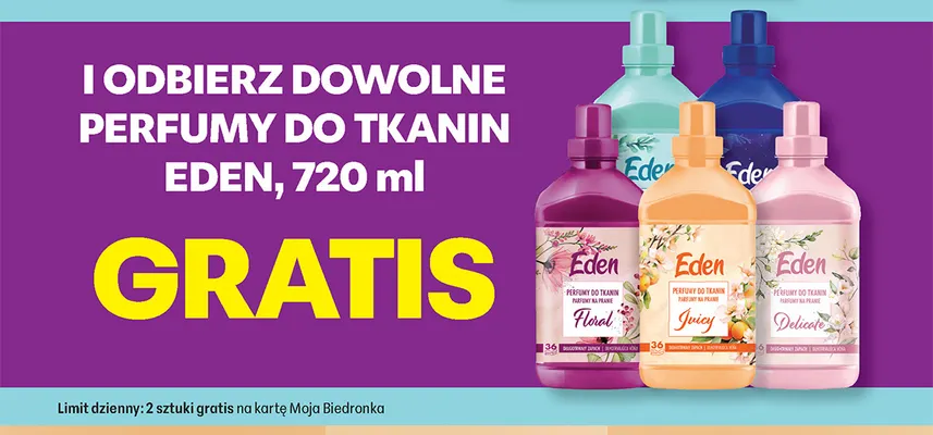 Perfumy do tkanin Eden promocja w Biedronka