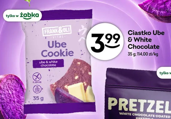 Ciastko Ube & White Chocolate Frank & Oli promocja w Żabka