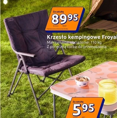 Krzesło kempingowe Froyak promocja w Action