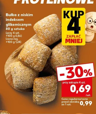 Bułka z niskim indeksem glikemicznym promocja w Kaufland