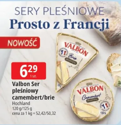 Valbon Ser pleśniowy camembert Hochland promocja w Leclerc