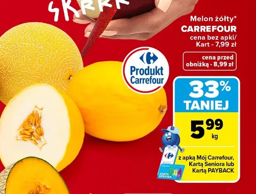 Melon żółty Carrefour promocja w Carrefour