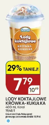Lody koktajlowe Koral Krówka-Kukułka promocja w Chata Polska
