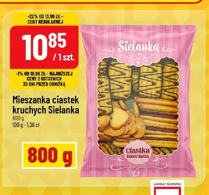 Mieszanka ciastek kruchych Sielanka promocja w POLOmarket