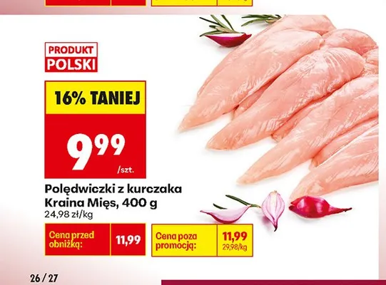 Polędwiczki z kurczaka Kraina Mięs promocja w Biedronka