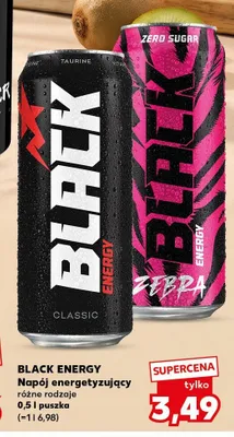 Napój energetyzujący Black Energy Zebra promocja w Kaufland