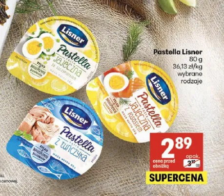 Pastella z tuńczyka Lisner promocja w Delikatesy Centrum