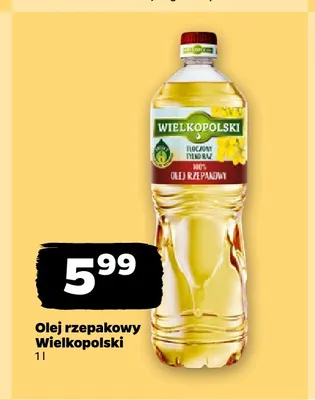Olej rzepakowy Wielkopolski promocja w Netto