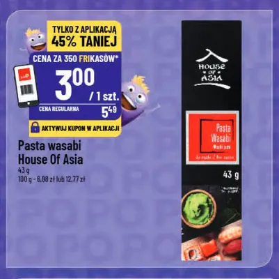 Pasta wasabi House Of Asia promocja w POLOmarket